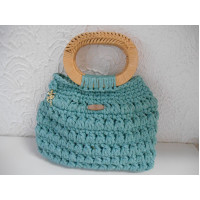 Bolsa de croche em fio de malha ID- 748