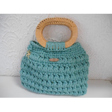 Bolsa de croche em fio de malha ID- 748