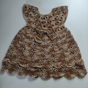 Vestido de croche infatil