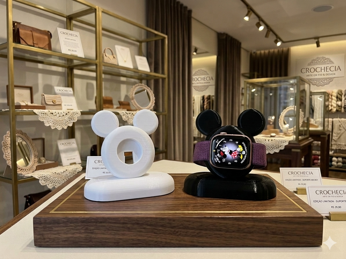 Supote Dock Temático Mickey Mouse Impresso em 3D para Apple Watch